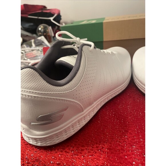 Skechers GO GOLF Pivot Spikeless Golf White/ Gray Shoes Men 11 Extra Wide New main image 13